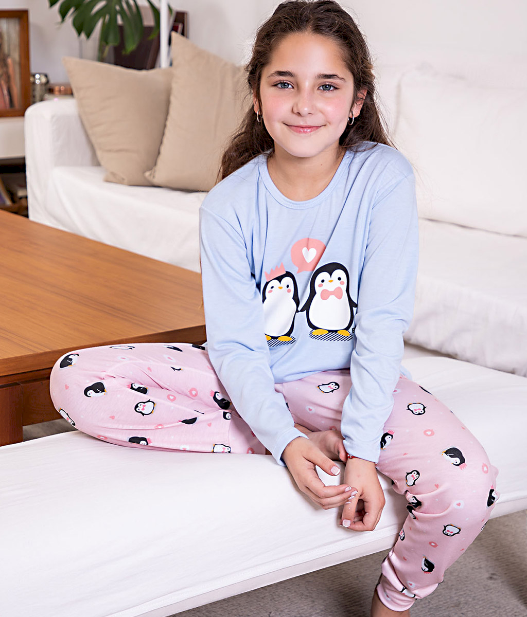 Pijama largo niño Admas Family Collection Be Happy algodón