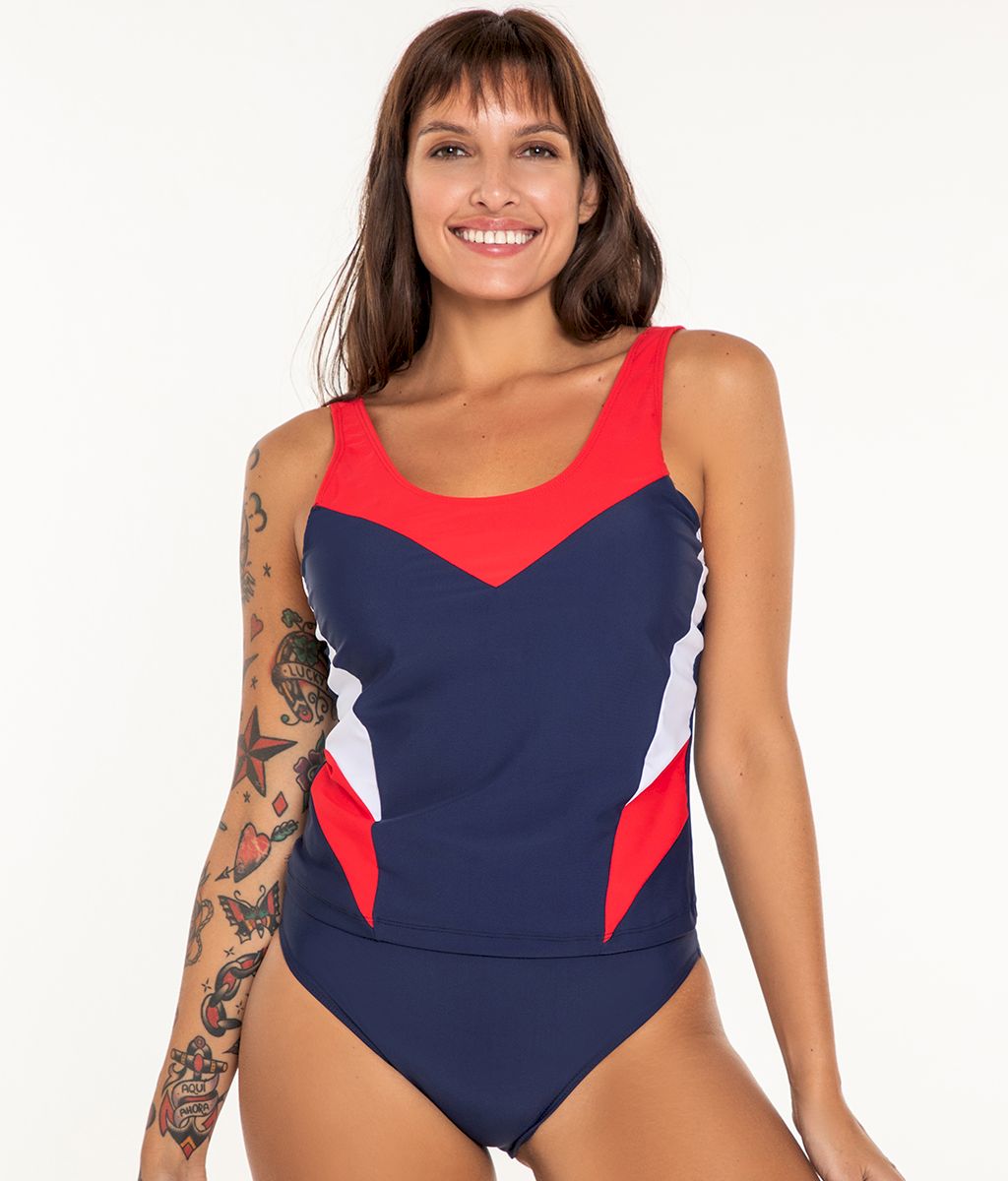 Tankini Deportiva SS - Bianca Mare