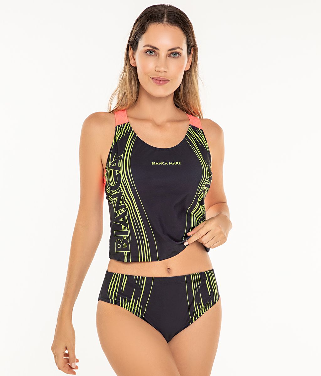 Tankini Deportiva Sublimada SS - Bianca Mare