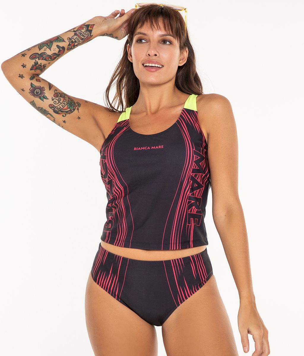 Tankini Deportiva Sublimada SS - Bianca Mare