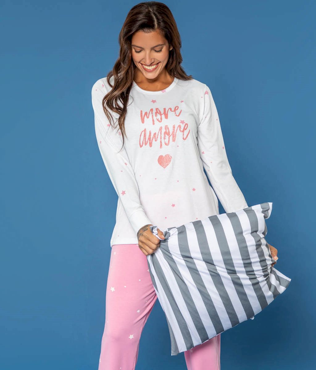 Pijama MORE AMORE Plus Size FW - Florcitas